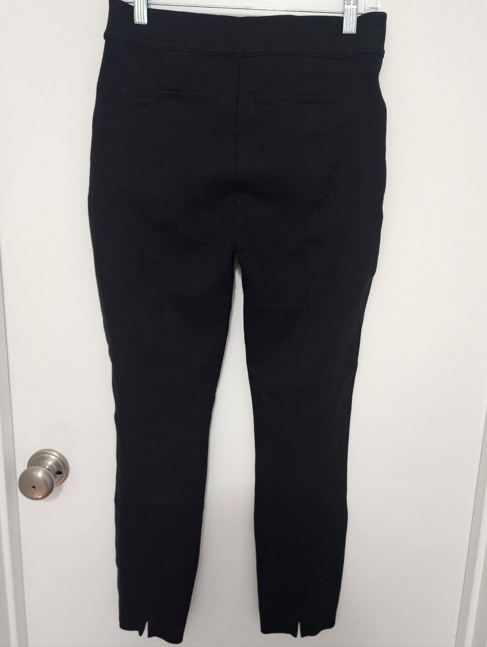 SPANX Perfect Black Pant Skinny Ponte Legging High Rise Shaping Medium Tall - Picture 2 of 6